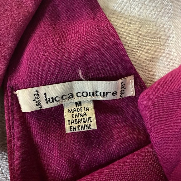 - Luca Couture Pink Halter swing dress size M - Picture 7 of 8